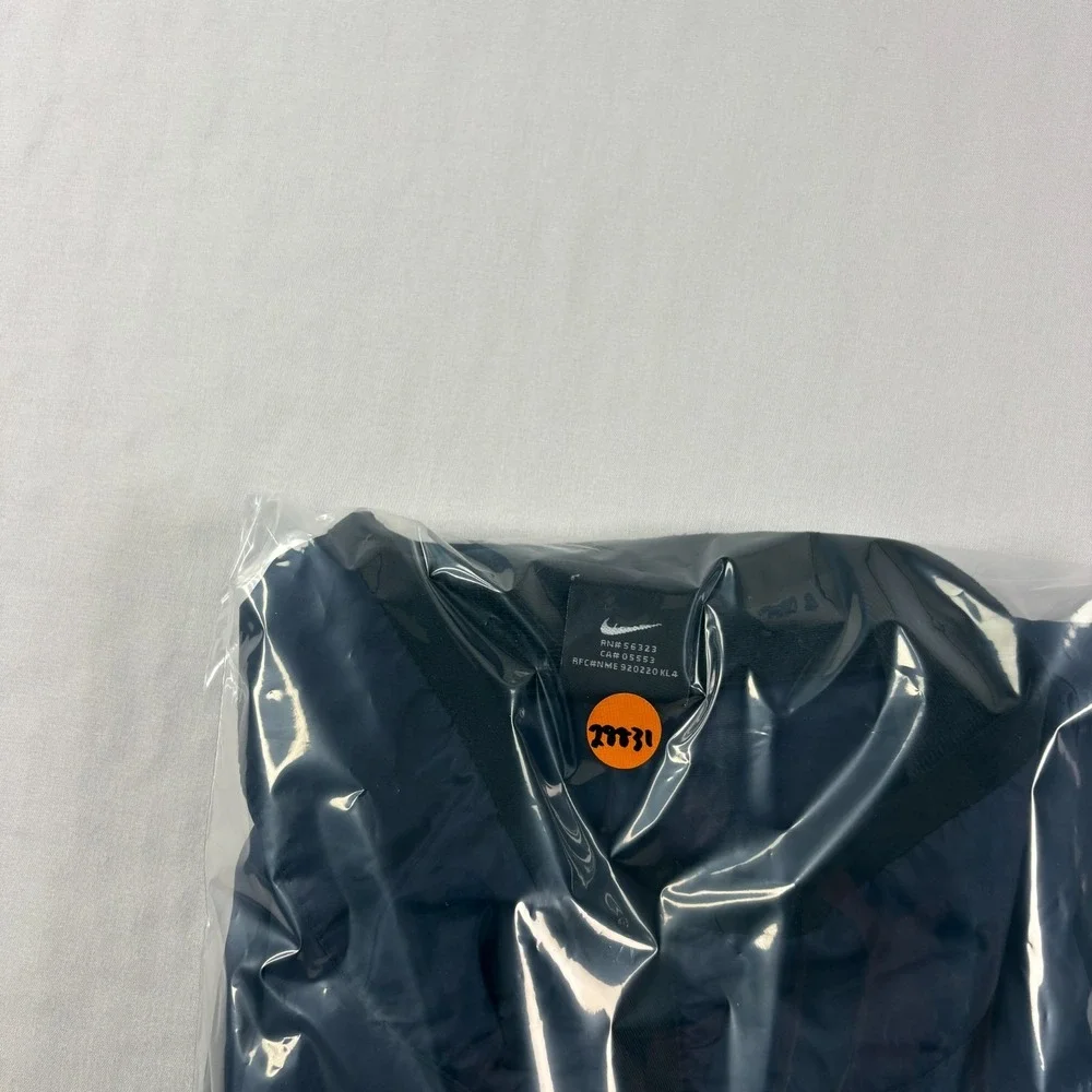 Vintage 90s Nike Jacket Mens 2XL Blue 1/4 Zip Windbreaker Pullover Spell Out